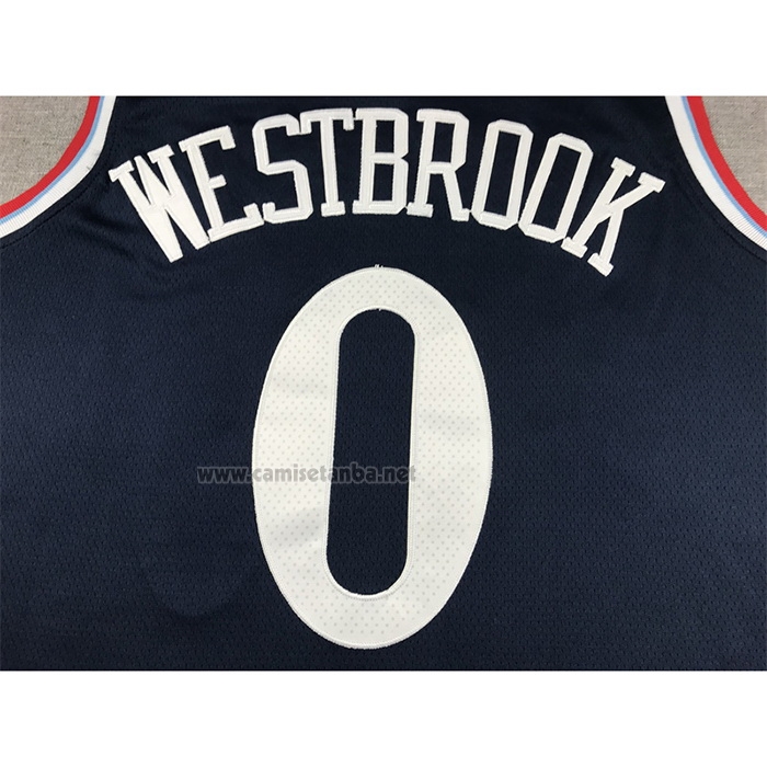 Camiseta Los Angeles Clippers Russell Westbrook #0 Icon 2024-25 Azul